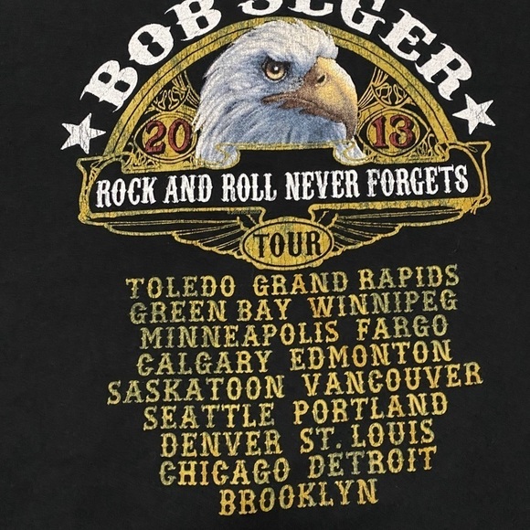 Bob Seger Concert Tee Size XL - Picture 4 of 5